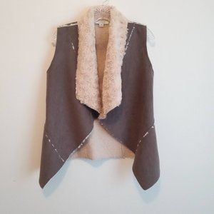Favlux Fashion Faux Sherpa Vest Medium